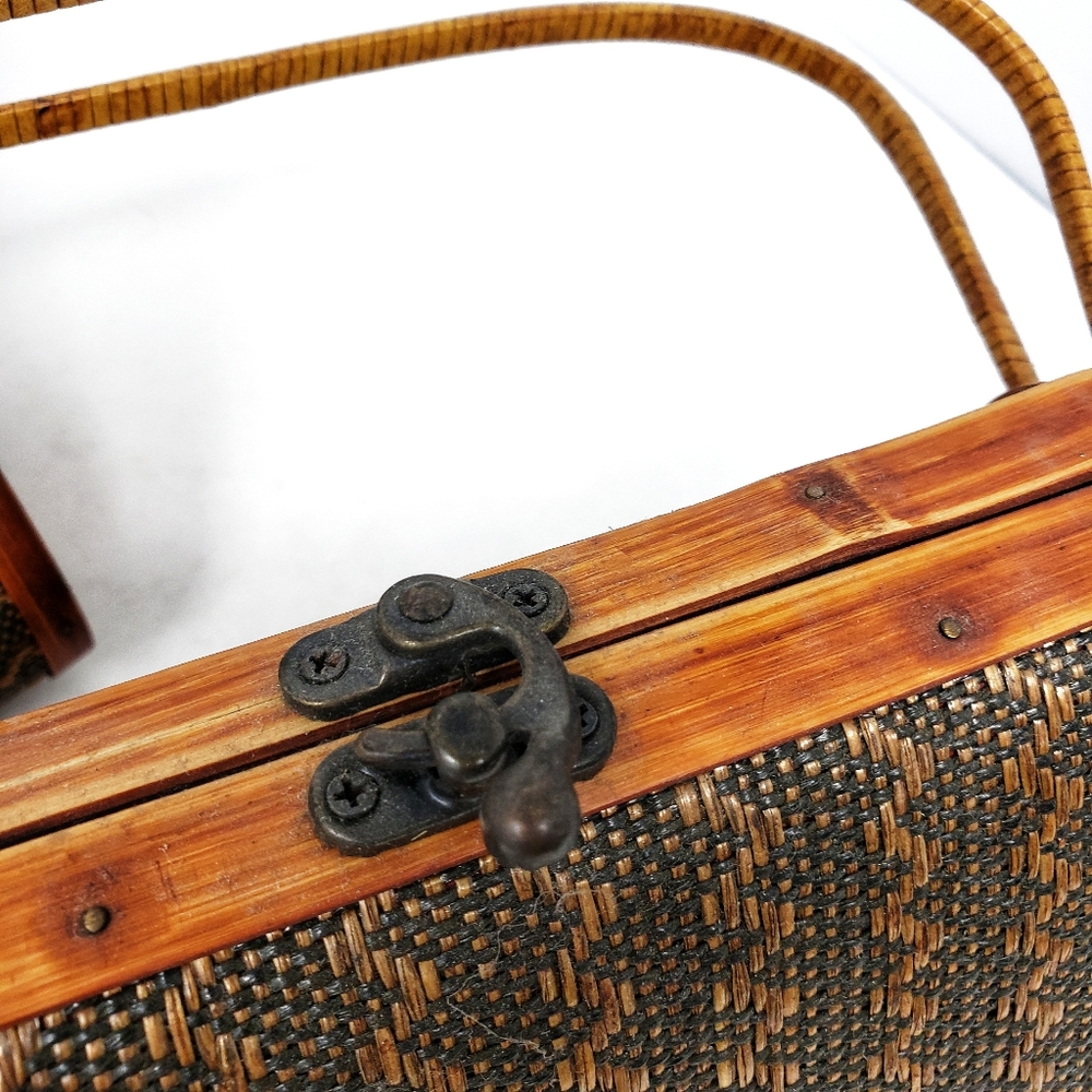 NWT African Style Wooden Unique Purse Bags NEW - Picture 3 of 6